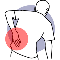 <strong>Back & Lower</strong> Back. Relieves deep tension after long days.